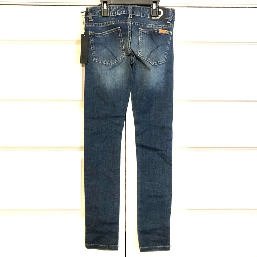 NWT JOE'S JEANS The Jeggings Jeans Ultra Slim Fit Destroyed Dark Wash 10